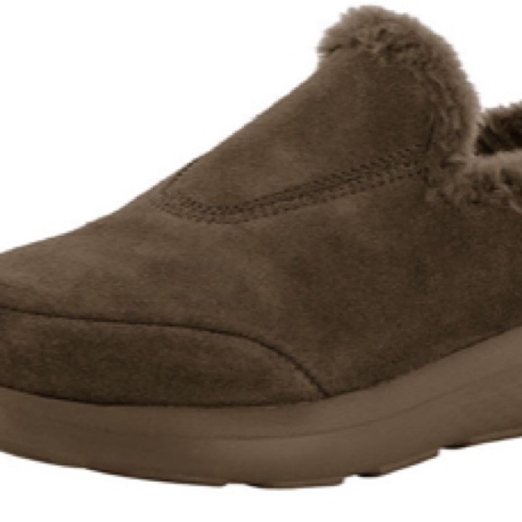 Skechers Womens On the go City 2 Suede Faux Fur Shoes Size 7 NEW in Box - Picture 2 of 6